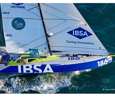 La Route du Rhum destination Guadeloupe est en route : IBSA démarre avec son Class40 piloté par Alberto Bona