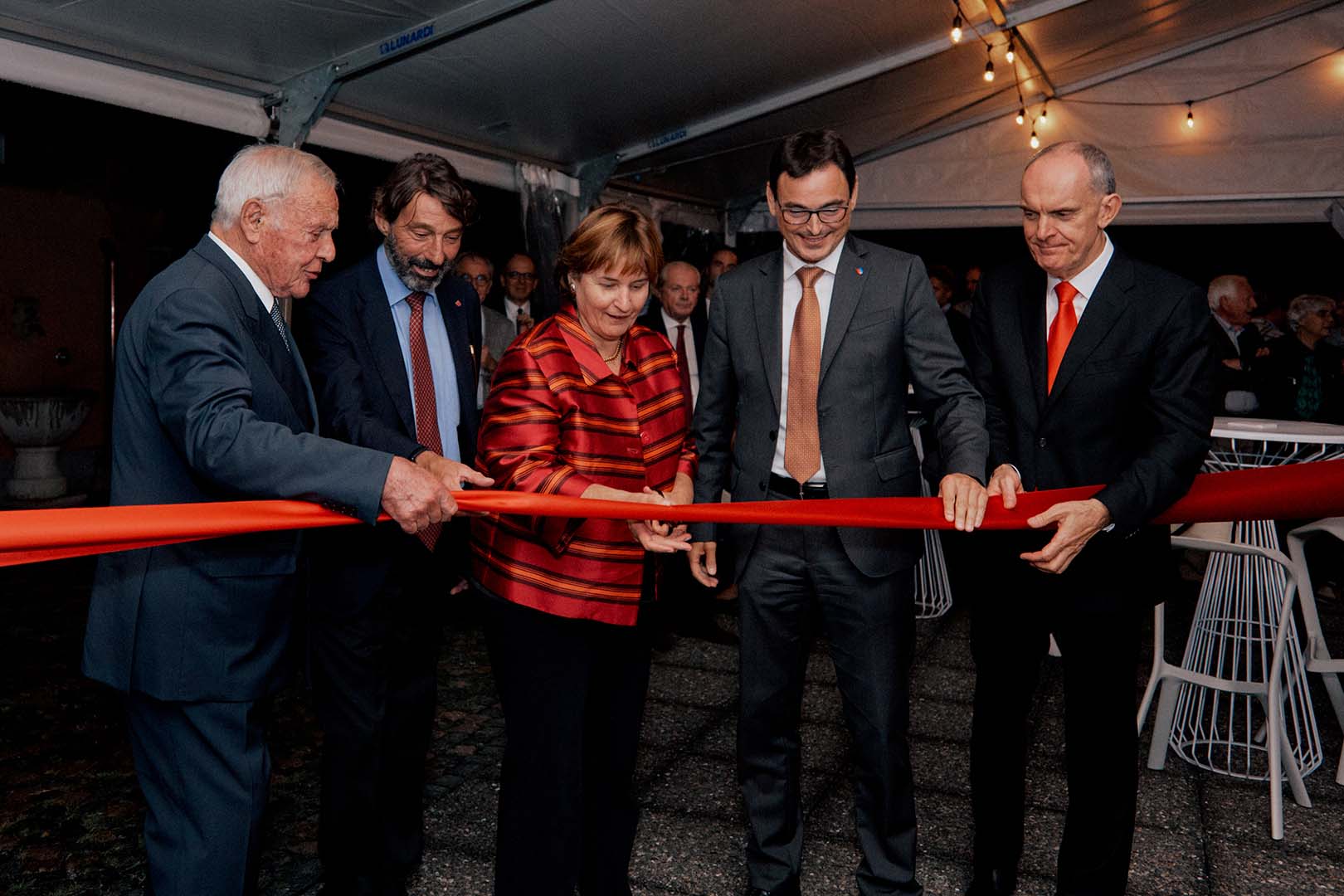 3 – 20.09.2023 – IBSA Foundation – in foto da sx Arturo LIcenziati, Michele Foletti, Marina Carobbio Guscetti, Raffaele De Rosa, Roberto Badaracco_P0B1308